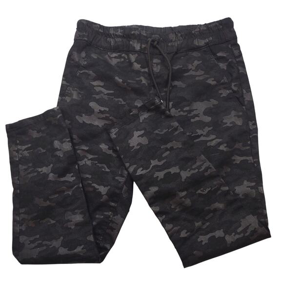 Bevy Flog Pants Women's 28 Camo Black Elastic Waist Stretch Shely Jogger - Picture 1 of 8